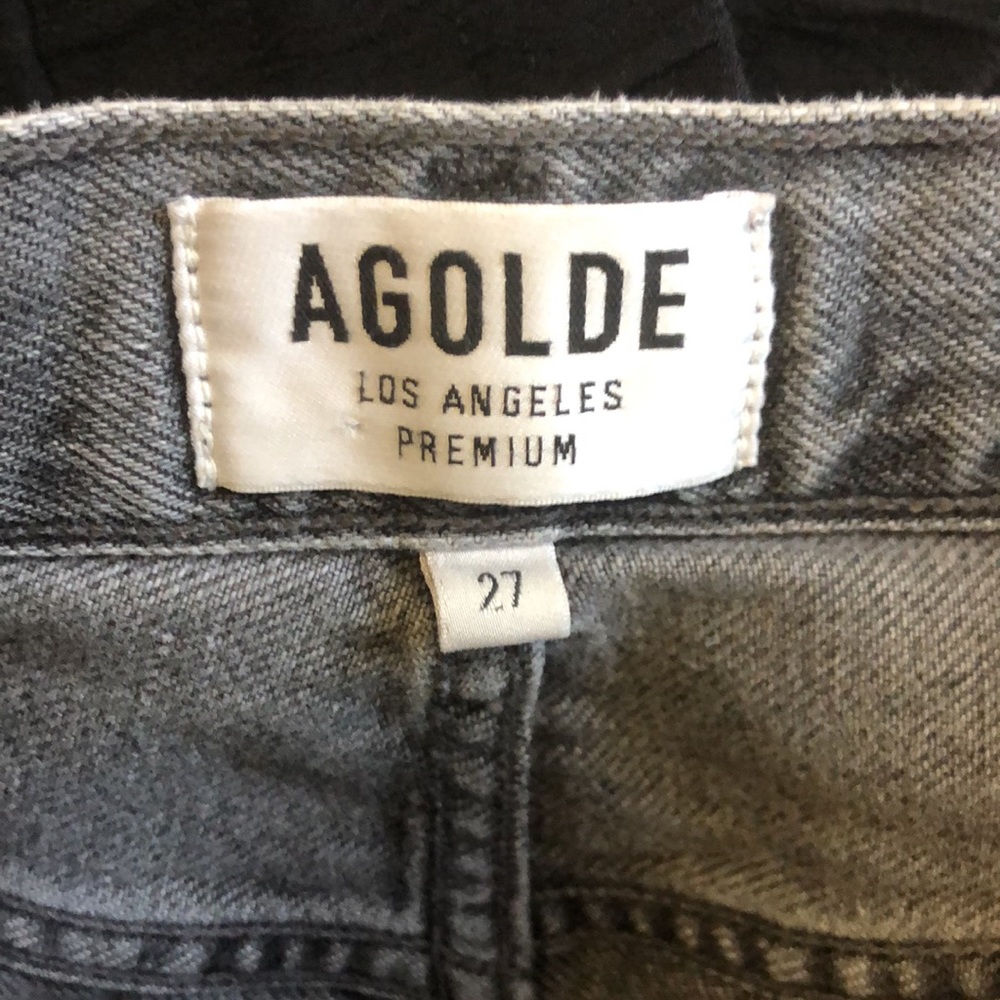 Agolde Riley Distressed Jean Gray - Picture 7 of 8